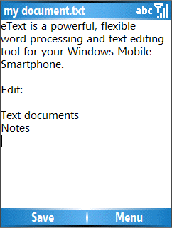 eText Editor & Word Processor