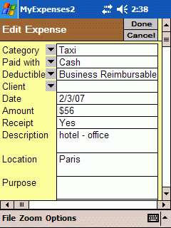 PApp Expense