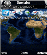 Explore the World Nokia e90 Theme Includes Free Digital Clock Screensaver