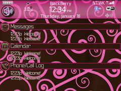 Blackberry Tour TODAY Theme: Fancy Florish Pink