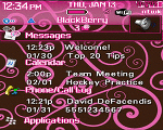 8100 Blackberry TODAY Theme: Fancy Florish - Pink