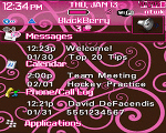 8300 Blackberry TODAY Theme: Fancy Florish - Pink