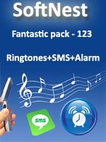 Fantastic pack - 123 Ringtones+SMS+Alarm