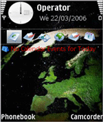 Fantasy Globe Nokia e90 Theme Free Flash Lite Screensaver