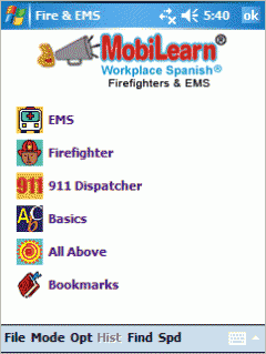MobiLearn(R) Workplace Spanish(R): Firefighters & EMS