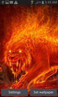 Fiery Beast Live Wallpaper