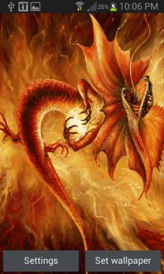 Fiery Dragon Live Wallpaper