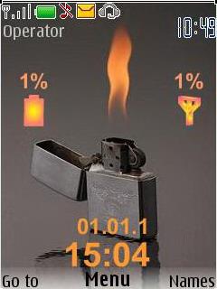Fire Clock Iphone