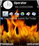 Burning Energy Nokia Theme Free Flash Lite Screensaver