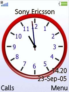 Flash Analog Clock