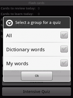 Flash Cards Quiz for Android