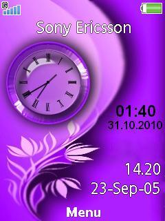 Floral Dual Clock