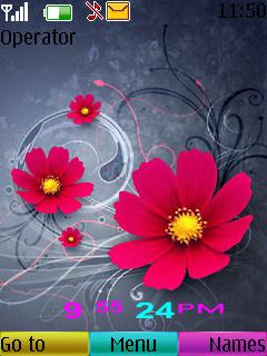 Flower Color Clock