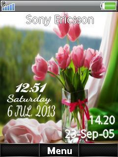 Flower Digital Clock