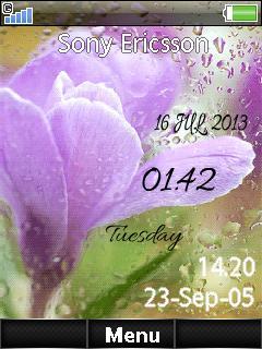 Flower Digital Clock