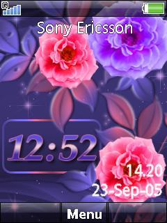 Flower Digital Clock