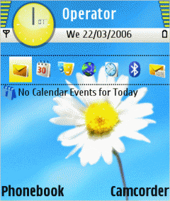 Spring flower, theme ui for s60 3rd phones