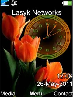 Flowers Clock