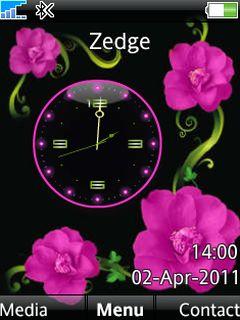Flowers Clock