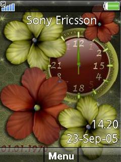 Flowers Clock