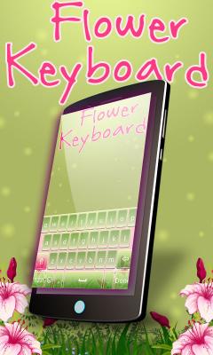 Flowers keyboard Theme Free