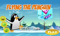 Flying the penguin