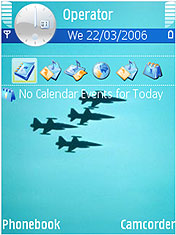 Flying Jet Theme S60 3rd + Screen Saver  Flash Lite