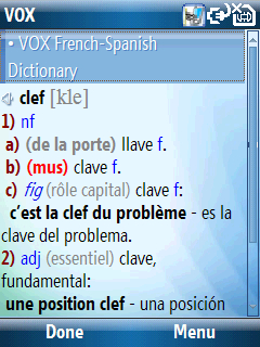 French Talking VOX French-Spanish & Spanish-French dictionary