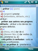French Talking VOX French-Spanish & Spanish-French dictionary for Windows Mobile