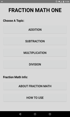 Fraction Math One