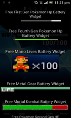 Free First Gen Pokemon Hp Battery Widget