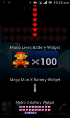 Free Mario Lives Battery Widget