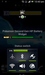 Free Pokemon Second Gen HP Battery Widget