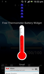 Free Thermometer Battery Widget