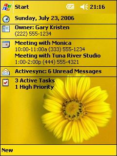 Free Pocket PC Flower Theme