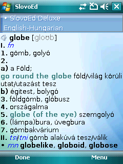 English Talking SlovoEd Deluxe English-Hungarian & Hungarian-English dictionary for Windows Mobile