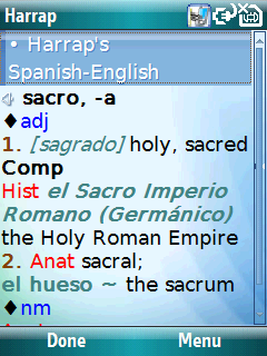 Talking Harrap's English-Spanish & Spanish-English dictionary