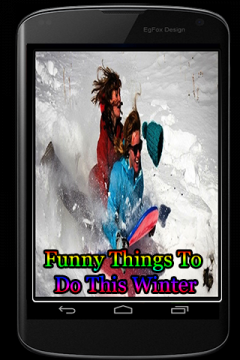 Funny Things To Do This Winter