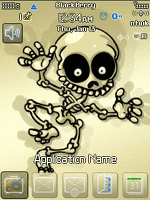 Blackberry Flip ZEN Theme: Funny Bones Animated