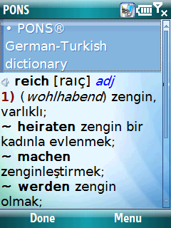 Talking PONS Compact Turkish dictionary