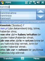 Talking PONS Compact Turkish dictionary for Windows Mobile