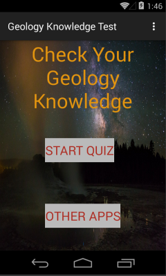 Geology knowledge test