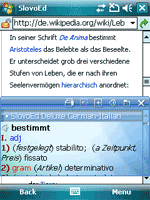 Talking SlovoEd Deluxe German-Italian & Italian-German dictionary for Windows Mobile