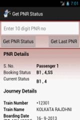 Get PNR Status