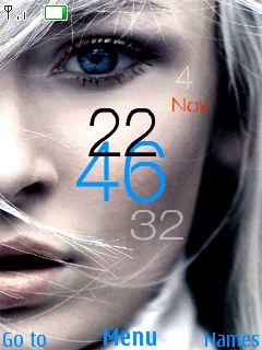 Girl Clock By Venky