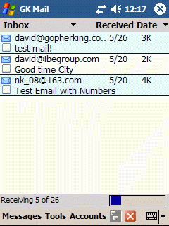 GK Push Mail for Windows Mobile 2003