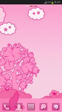 GO Launcher EX Theme Pink Cat