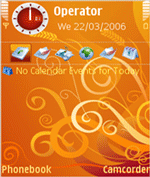 Golden Flower Nokia e90 Theme