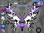 8100 Blackberry ZEN Theme: Gothic Butterfly