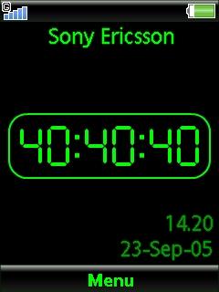 Green Digital Clock